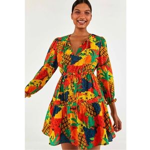 FARM Rio Fruit salad mini dress fruit salad size XS S